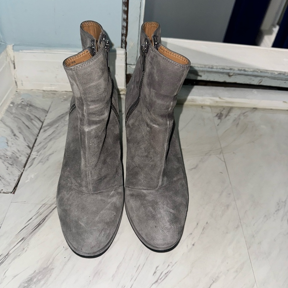 Calvin Klein Gray Ankle Boots